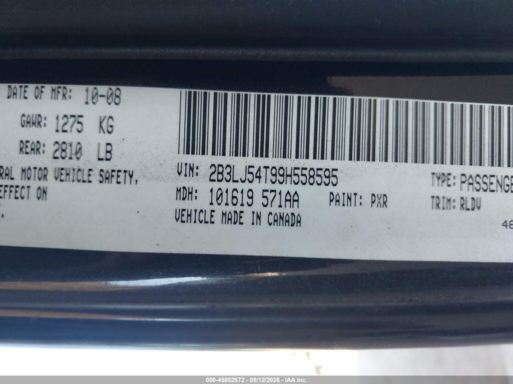 2B3LJ54T99H558985 2009 DODGE CHALLENGER photo no. 9