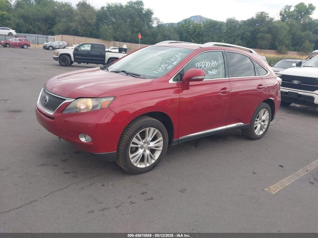 JTJBC1BA7A2004772 2010 LEXUS RX 450H photo no. 2
