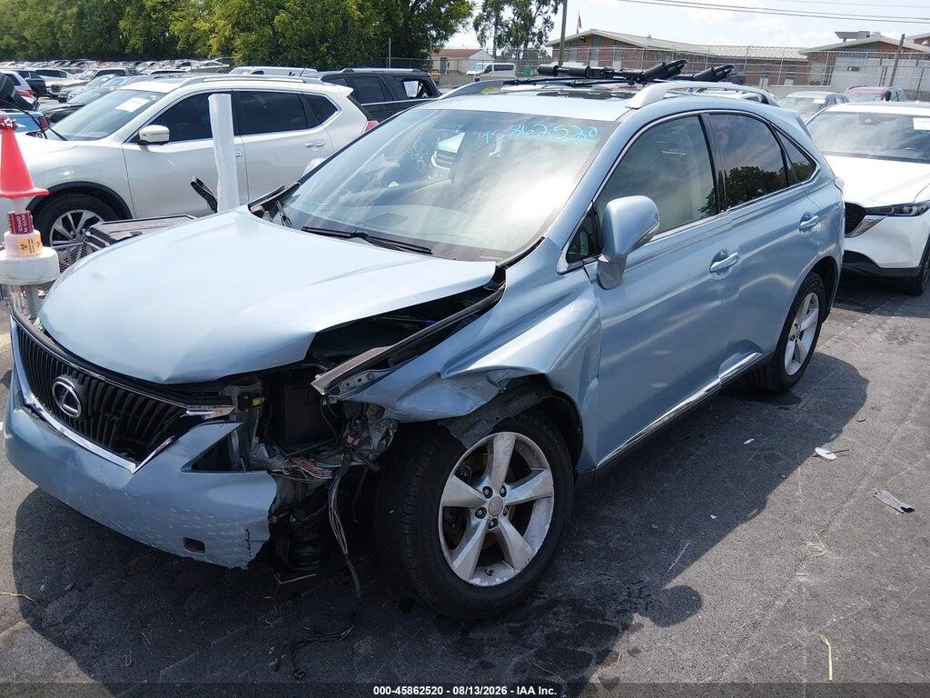 2T2BK1BA1AC052366 2010 LEXUS RX 350 photo no. 2