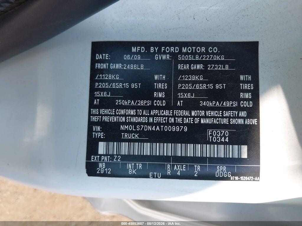 NM0LS7DN4AT009979 2010 FORD TRANSIT CONNECT photo no. 9