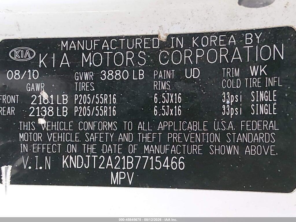 KNDJT2A21B7715466 2011 KIA SOUL photo no. 9