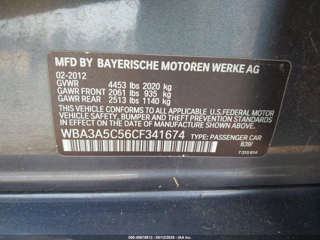 WBA3A5C56CF341674 2012 BMW 328I photo no. 9