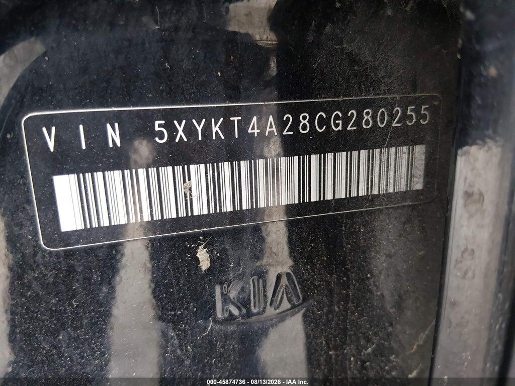 5XYKT4A28CG280255 2012 KIA SORENTO photo no. 9