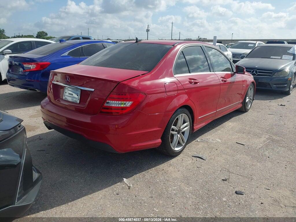 WDDGF4HB3CA648141 2012 MERCEDES-BENZ C 250 photo no. 4
