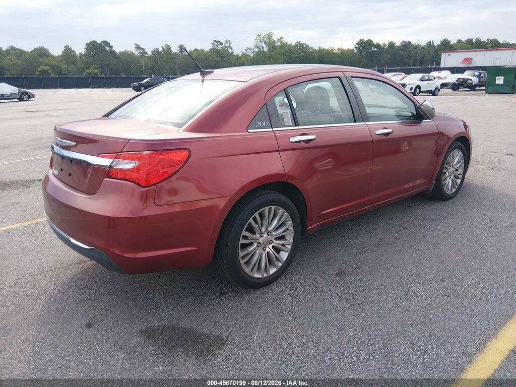 1C3CCBCGXCN139945 2012 CHRYSLER 200 photo no. 4