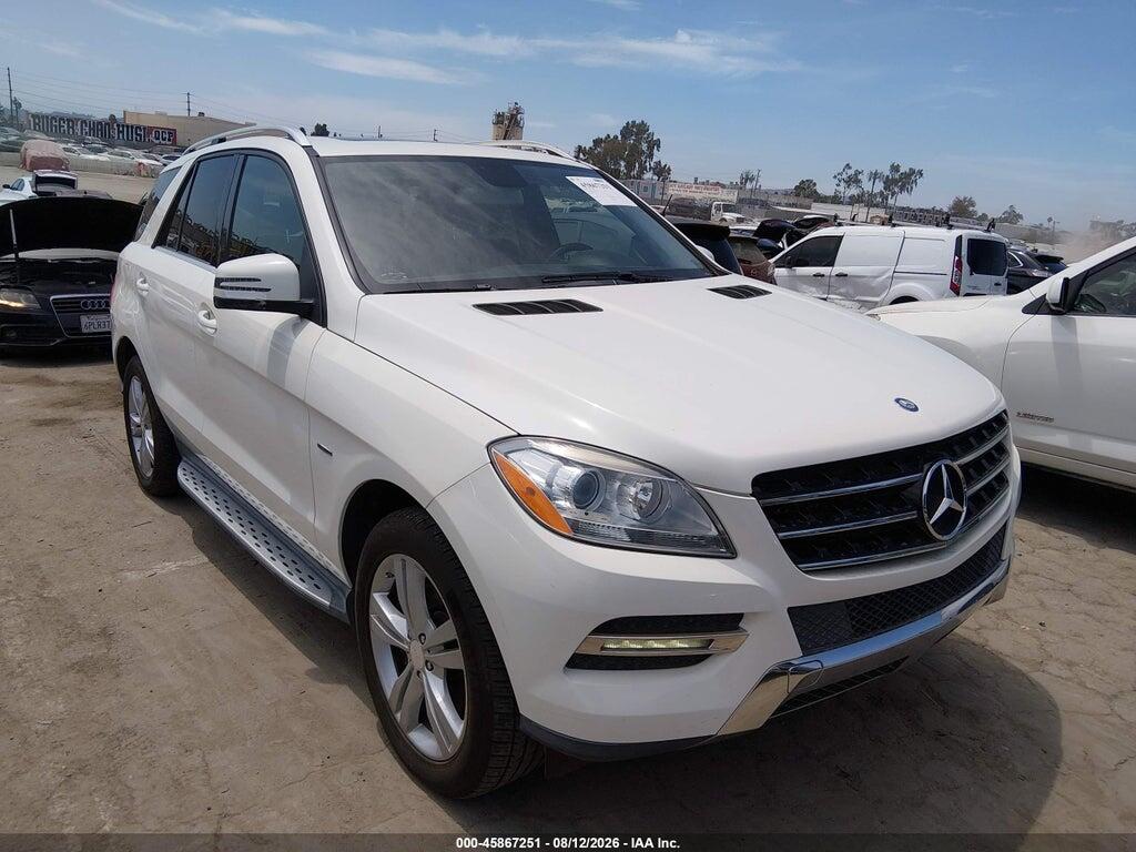 4JGDA5HB0CA017604 2012 MERCEDES-BENZ ML 350 photo no. 1