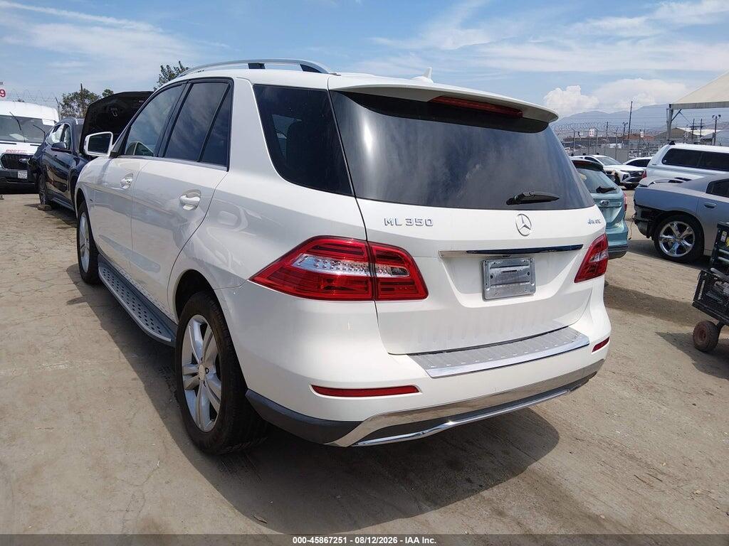 4JGDA5HB0CA017604 2012 MERCEDES-BENZ ML 350 photo no. 3