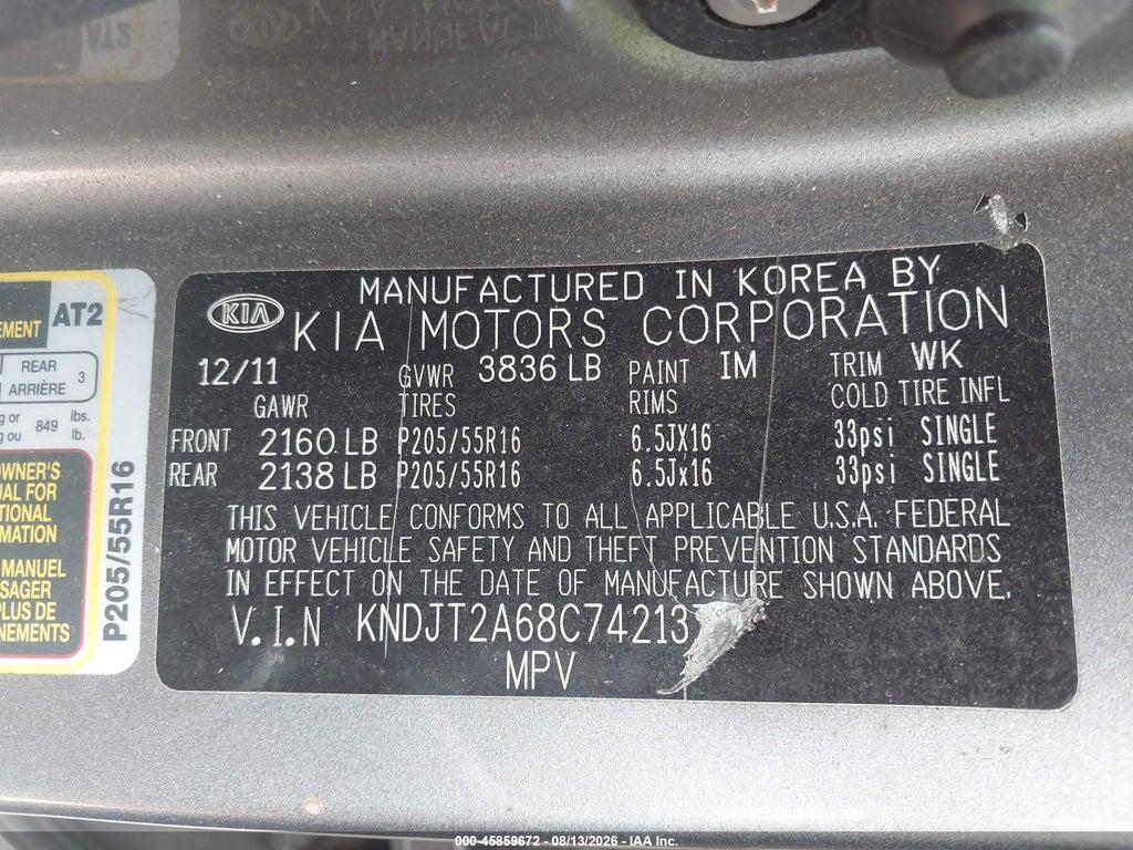 KNDJT2A68C7421373 2012 KIA SOUL photo no. 9