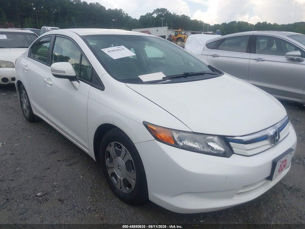 2012 HONDA CIVIC HYBRID JHMFB4F27CS006504