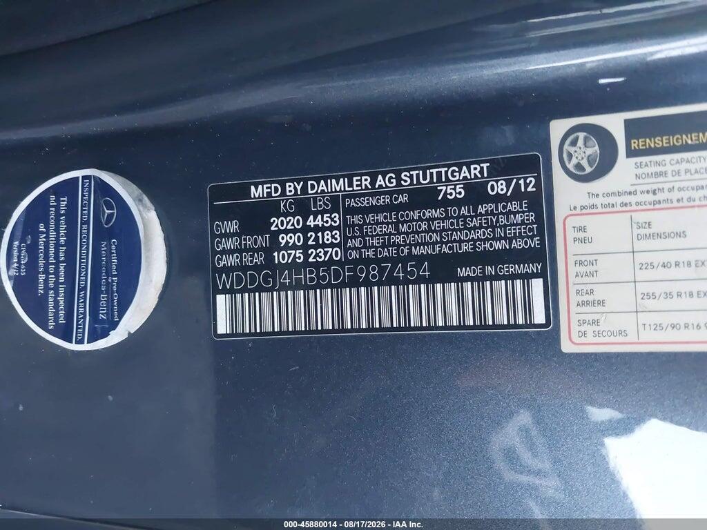 WDDGJ4HB5DF987454 2013 MERCEDES-BENZ C 250 photo no. 9