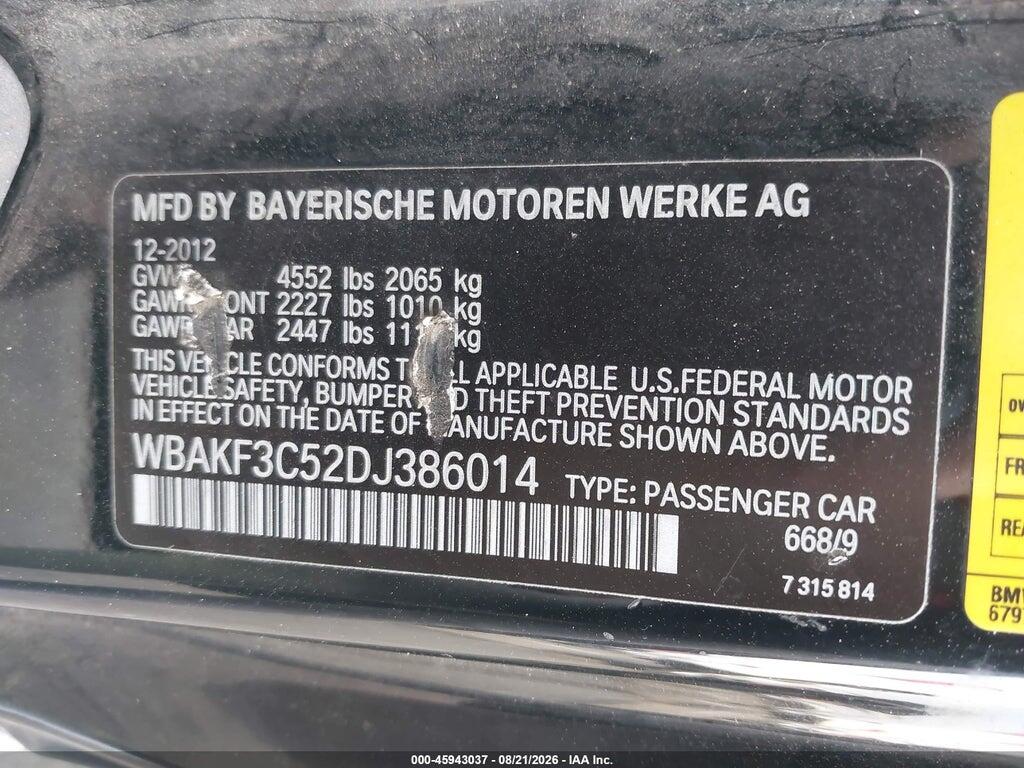 WBAKF3C52DJ386014 2013 BMW 328I photo no. 9