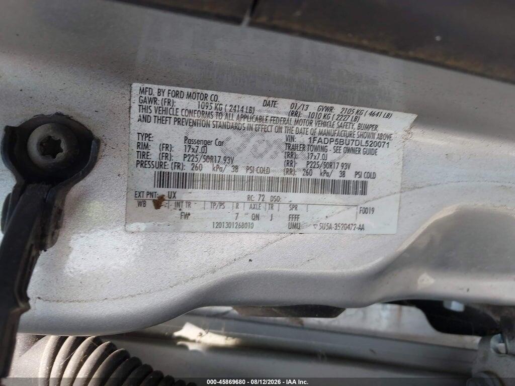 1FADP5BU7DL520071 2013 FORD C-MAX HYBRID photo no. 9