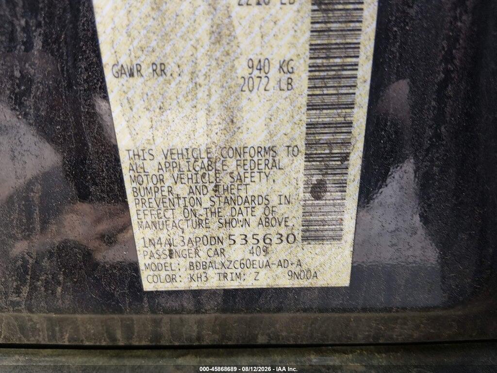 1N4AL3AP0DN535630 2013 NISSAN ALTIMA photo no. 9