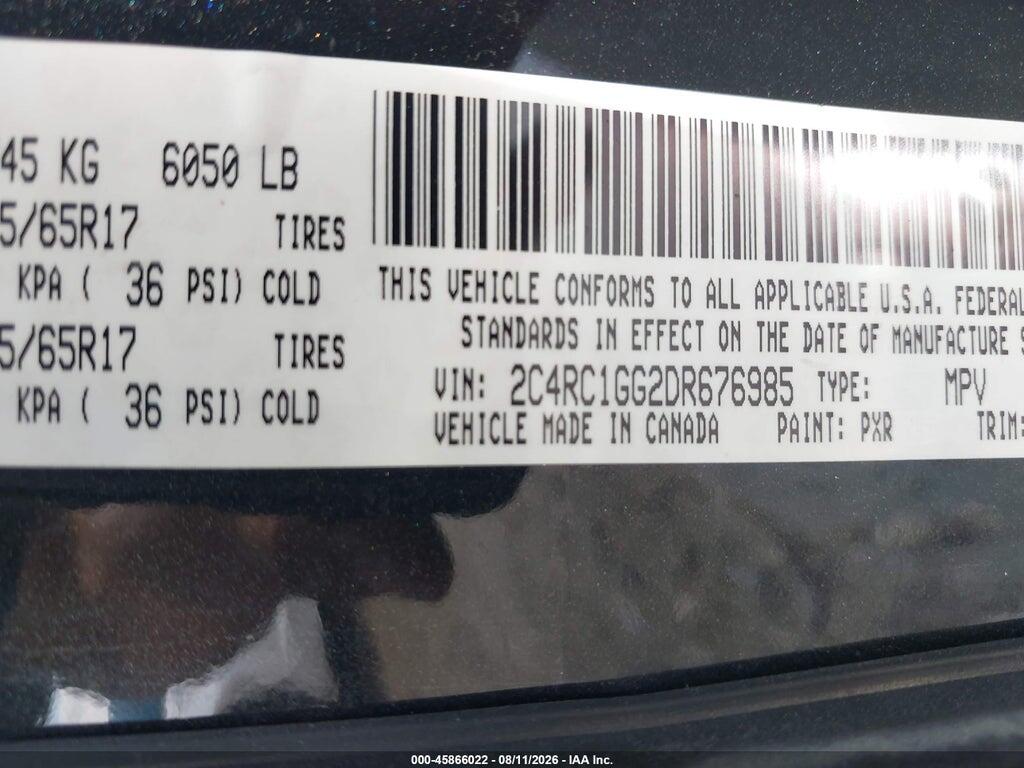 2C4RC1GG2DR676985 2013 CHRYSLER TOWN & COUNTRY photo no. 9