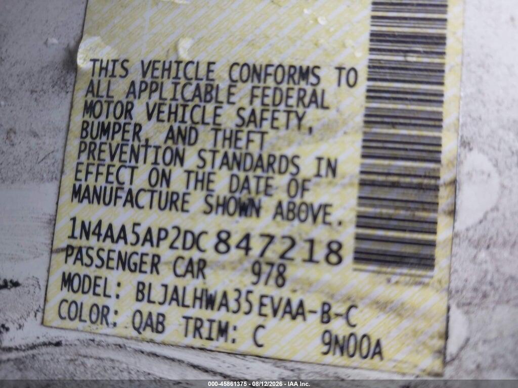 1N4AA5AP2DC847218 2013 NISSAN MAXIMA photo no. 9