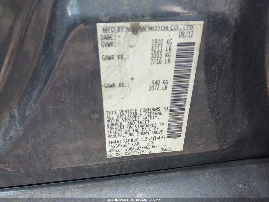 1N4AL3AP8DC132846 2013 NISSAN ALTIMA photo no. 9