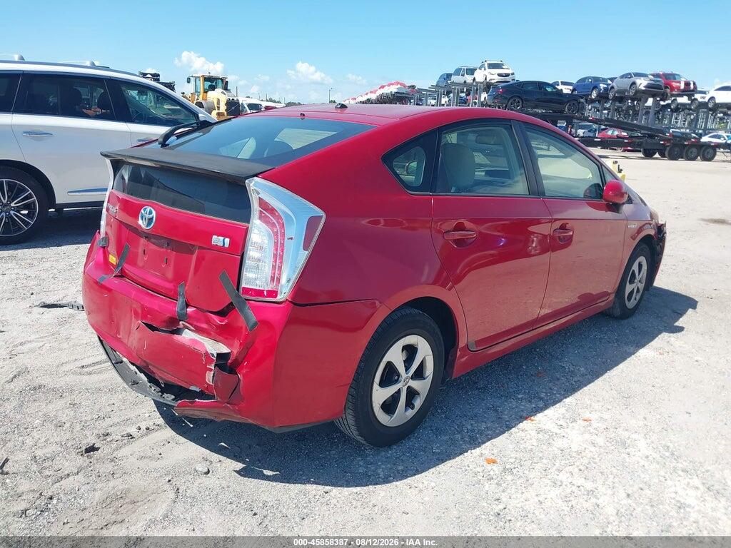 JTDKN3DU1D0350963 2013 TOYOTA PRIUS photo no. 4