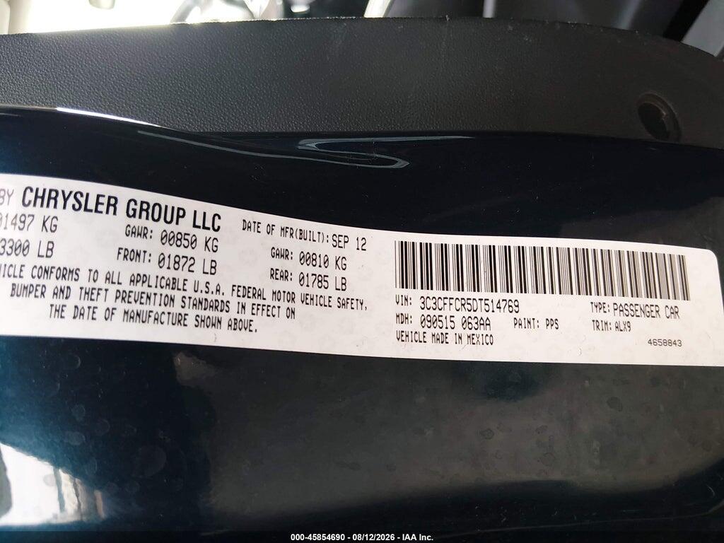 3C3CFFCR5DT514769 2013 FIAT 500 photo no. 9