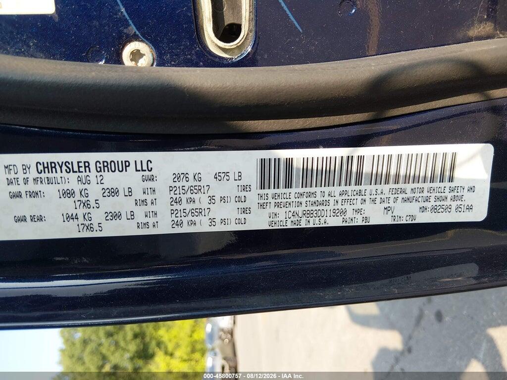 1C4NJRBB3DD119200 2013 JEEP PATRIOT photo no. 9