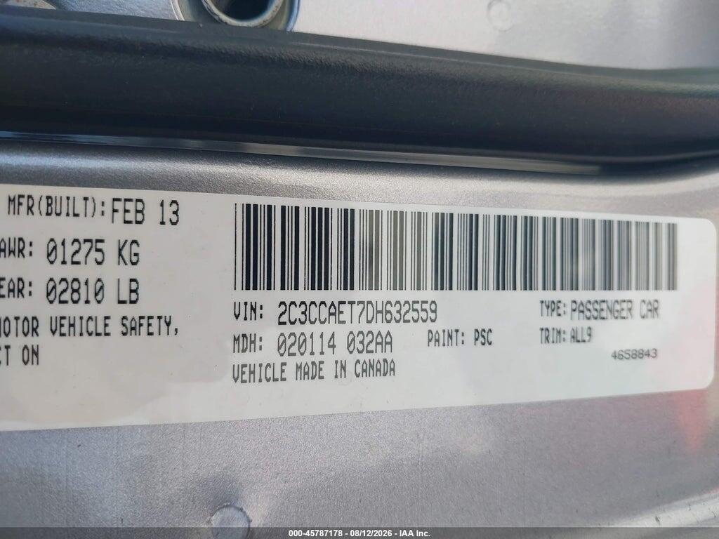 2C3CCAET7DH632559 2013 CHRYSLER 300C photo no. 9