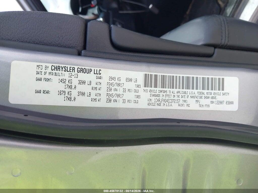 1C4RJFAG4EC372157 2014 JEEP GRAND CHEROKEE photo no. 9