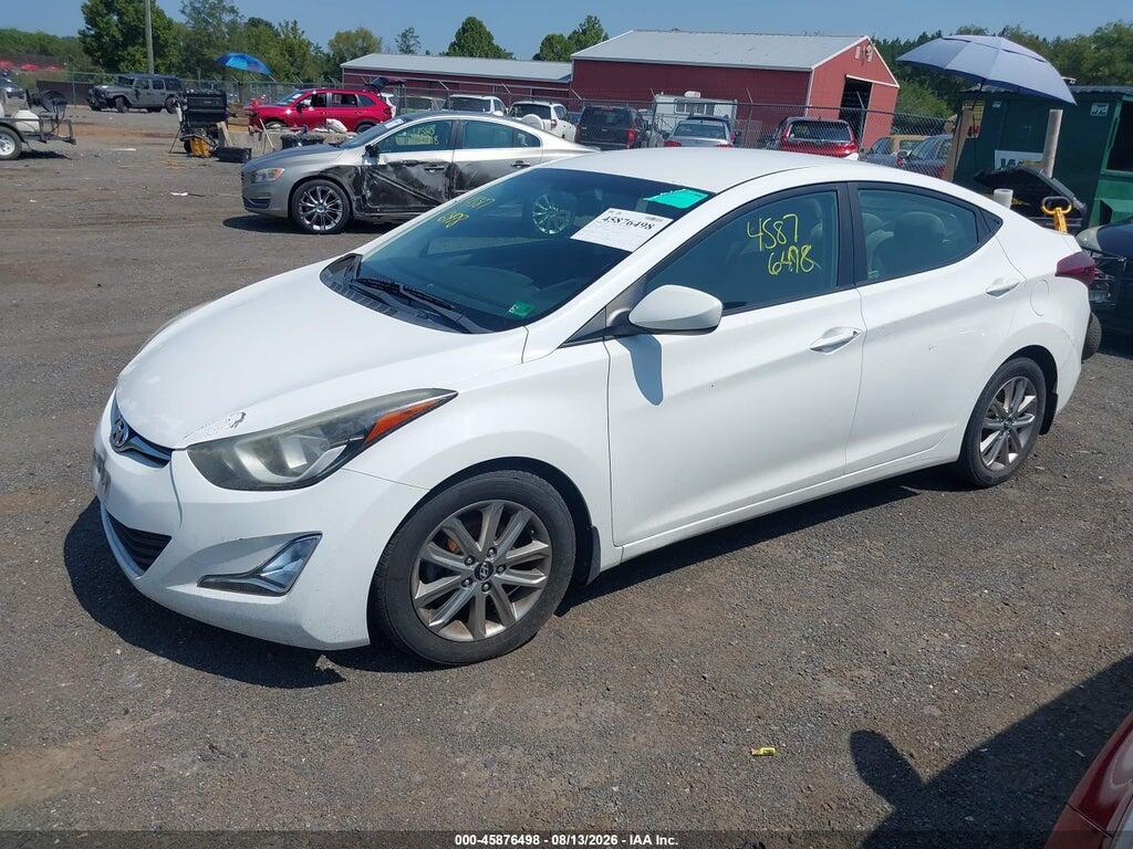 5NPDH4AE7EH460925 2014 HYUNDAI ELANTRA photo no. 2