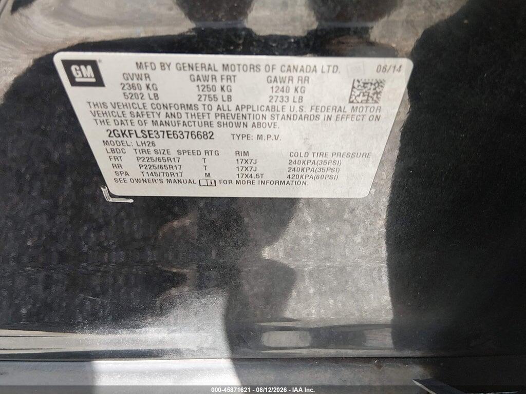 2GKFLSE37E6376682 2014 GMC TERRAIN photo no. 9