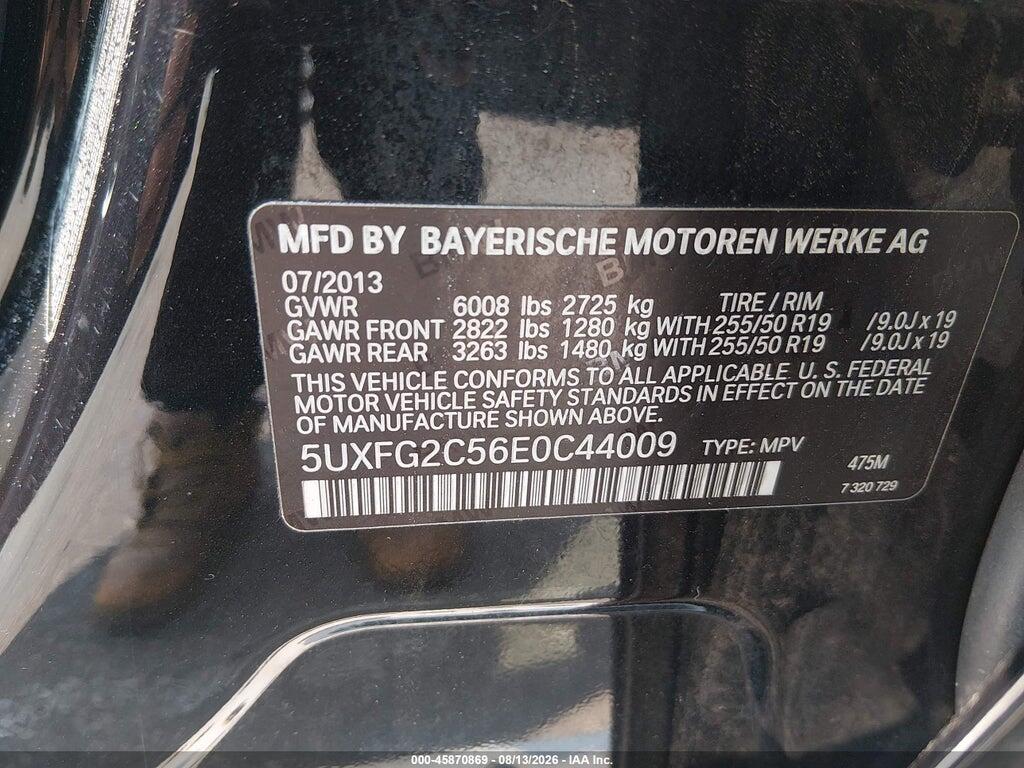 5UXFG2C56E0C44009 2014 BMW X6 photo no. 9