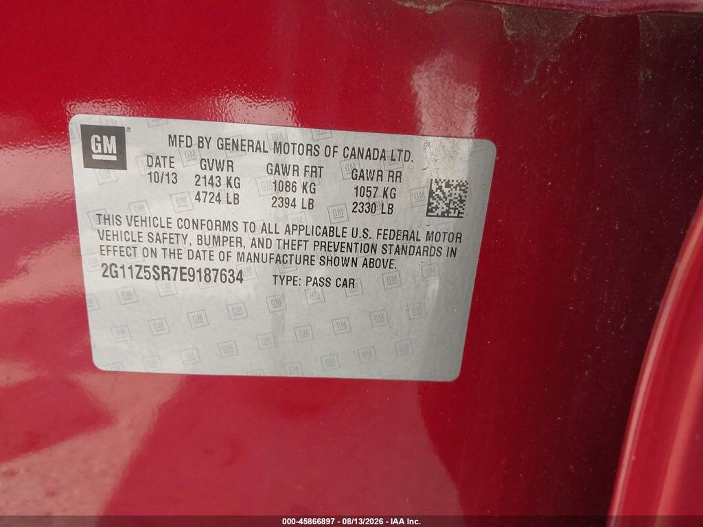 2G11Z5SR7E9187634 2014 CHEVROLET IMPALA photo no. 9