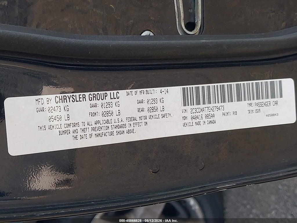2C3CDXAT7EH279473 2014 DODGE CHARGER photo no. 9
