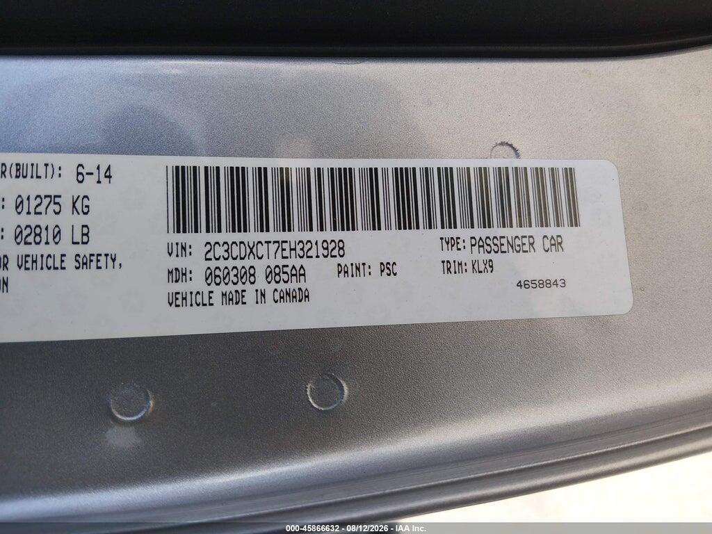 2C3CDXCT7EH321928 2014 DODGE CHARGER photo no. 9
