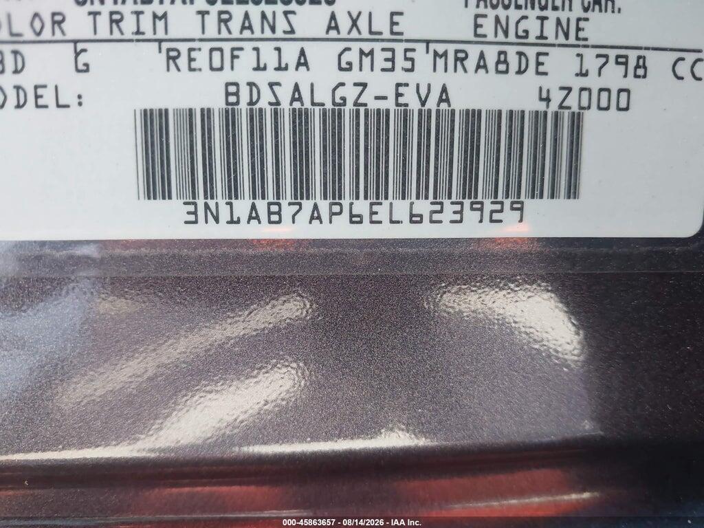 3N1AB7AP6EL623929 2014 NISSAN SENTRA photo no. 9