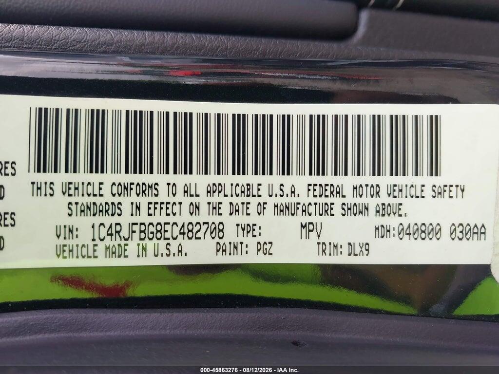 1C4RJFBG8EC482708 2014 JEEP GRAND CHEROKEE photo no. 9
