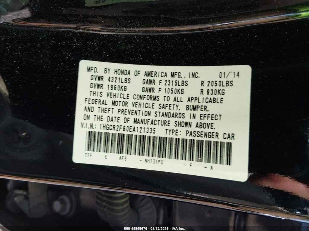 1HGCR2F80EA121335 2014 HONDA ACCORD photo no. 9