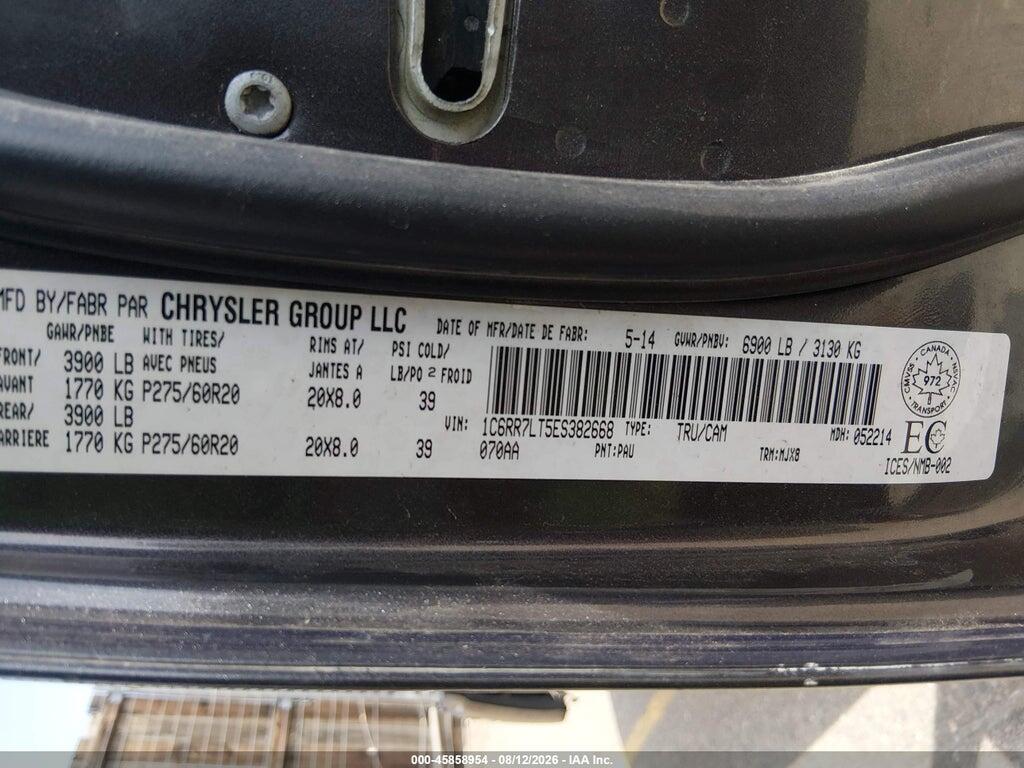 1C6RR7LT5ES382668 2014 RAM 1500 photo no. 9