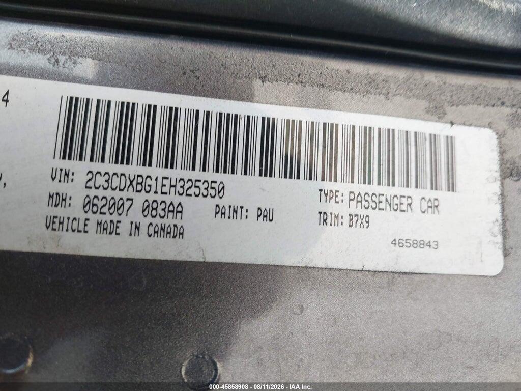 2C3CDXBG1EH325350 2014 DODGE CHARGER photo no. 9