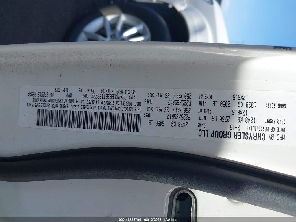 3C4PDCBG3ET106726 2014 DODGE JOURNEY photo no. 9