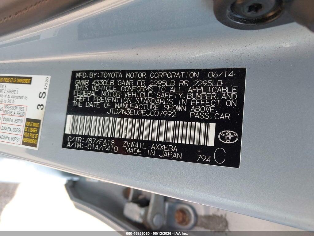 JTDZN3EU2EJ007992 2014 TOYOTA PRIUS V photo no. 9
