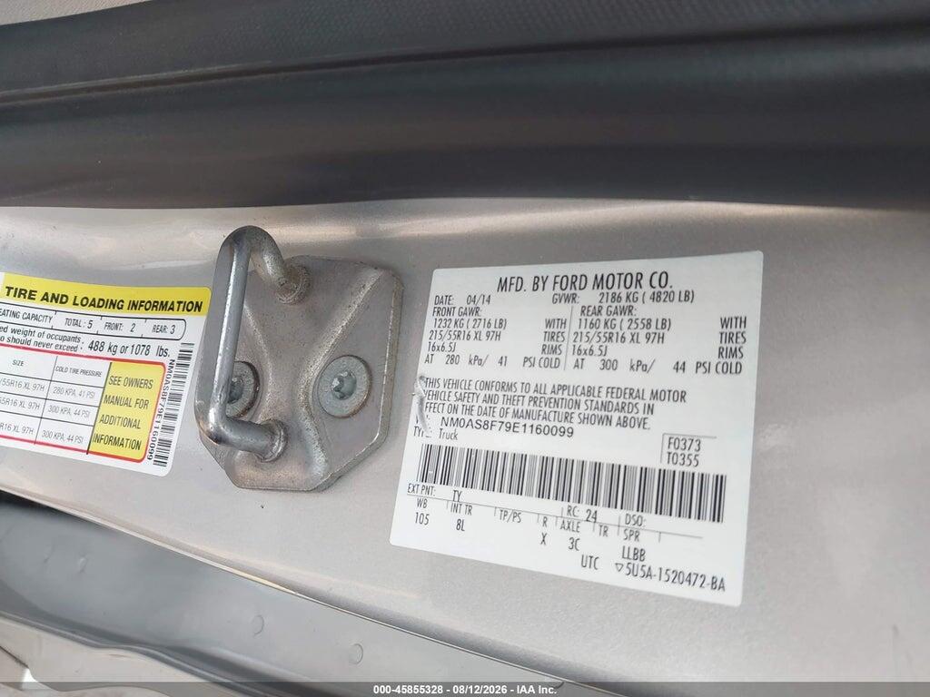 NM0AS8F79E1160099 2014 FORD TRANSIT CONNECT photo no. 9
