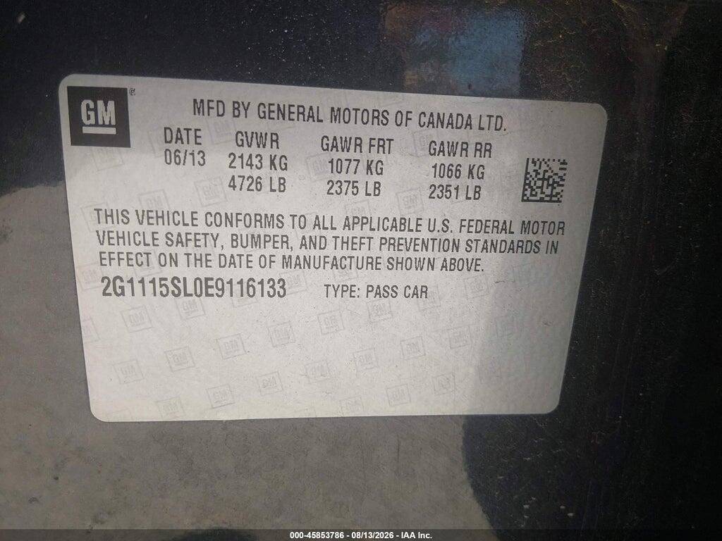 2G1115SL0E9116133 2014 CHEVROLET IMPALA photo no. 9