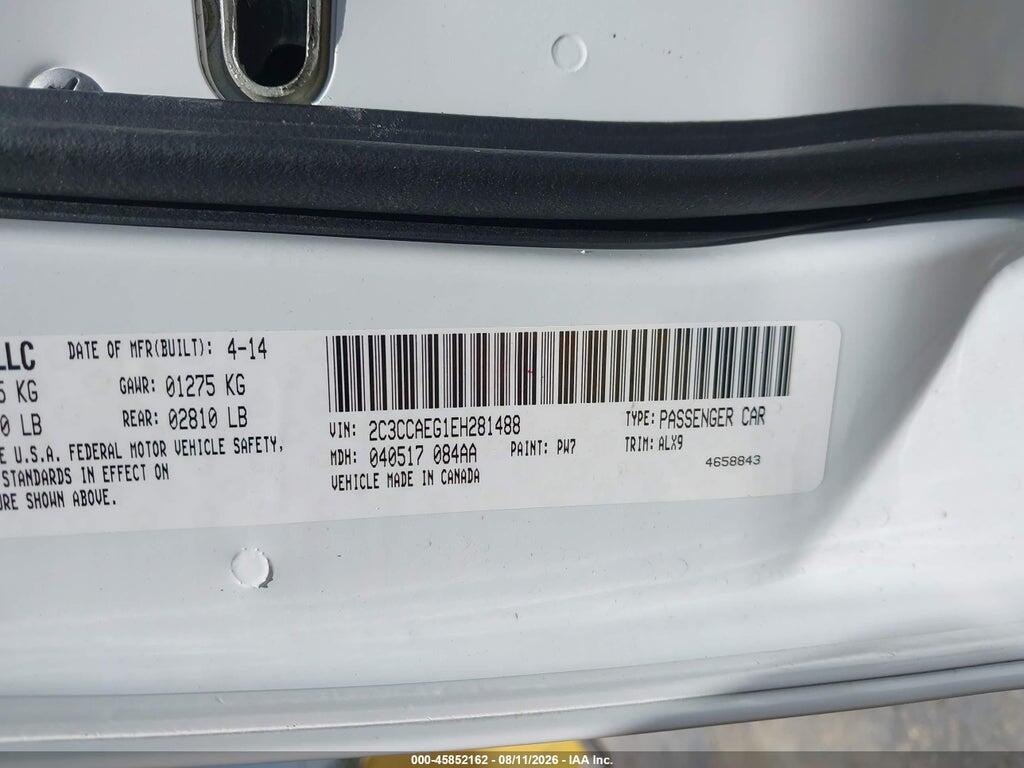 2C3CCAEG1EH281488 2014 CHRYSLER 300C photo no. 9