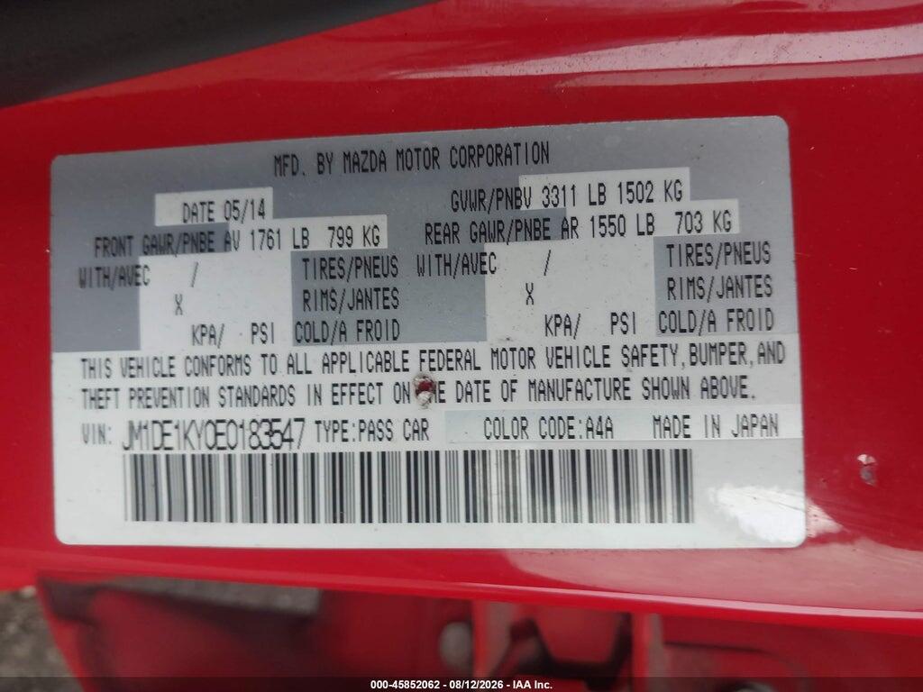 JM1DE1KY0E0183547 2014 MAZDA MAZDA2 photo no. 9