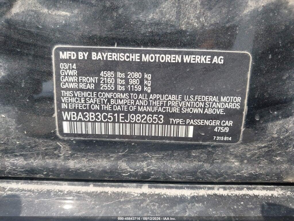 WBA3B3C51EJ982653 2014 BMW 328I photo no. 9