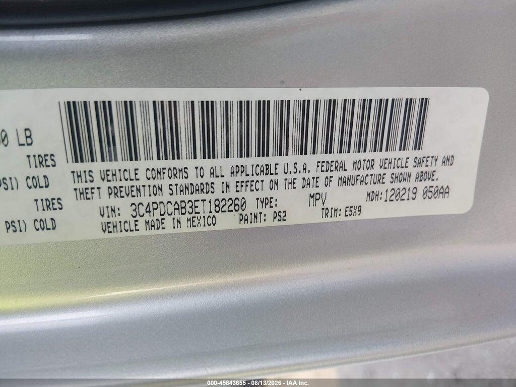 3C4PDCAB3ET182260 2014 DODGE JOURNEY photo no. 9