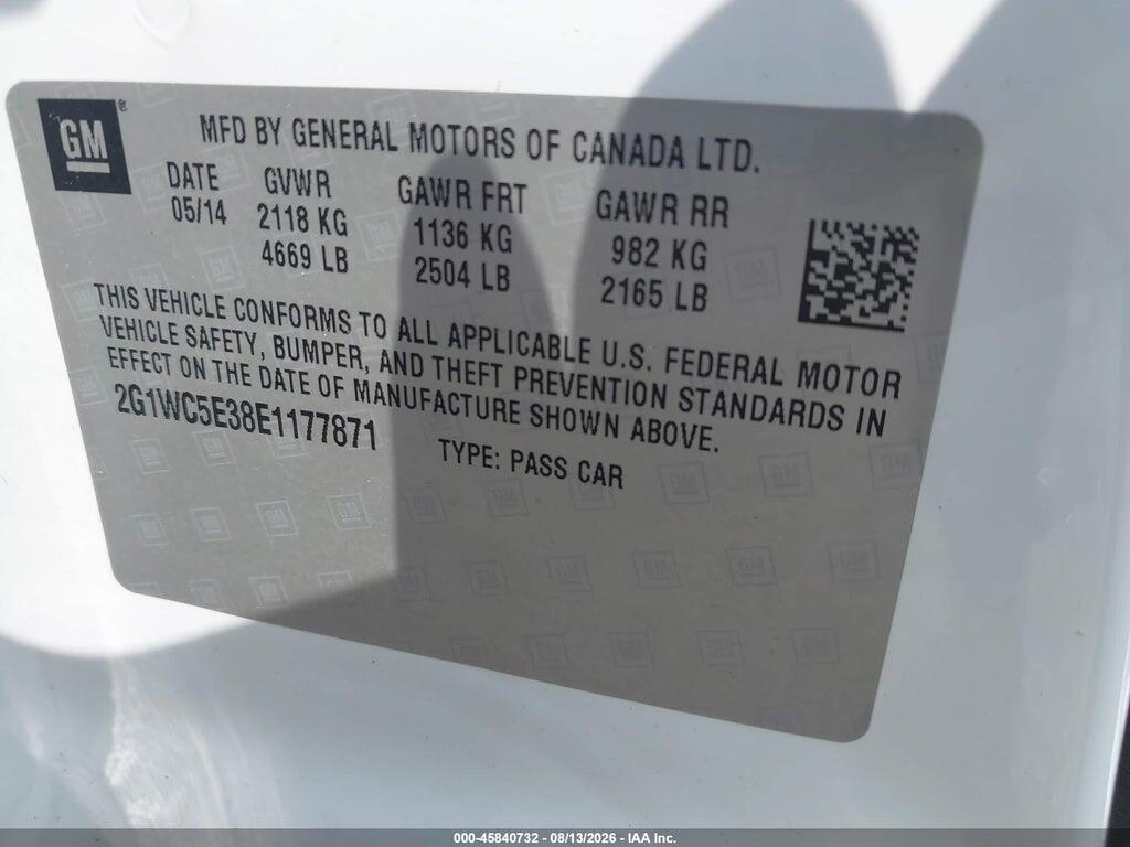 2G1WC5E38E1177871 2014 CHEVROLET IMPALA LIMITED photo no. 9