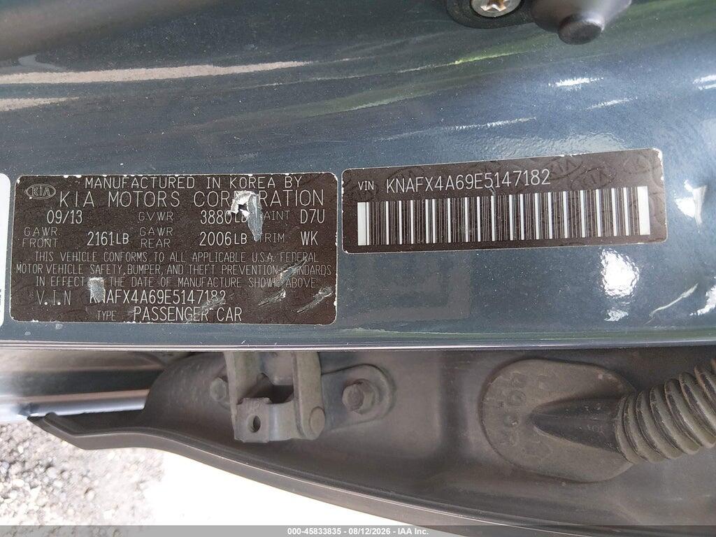 KNAFX4A69E5147182 2014 KIA FORTE photo no. 9
