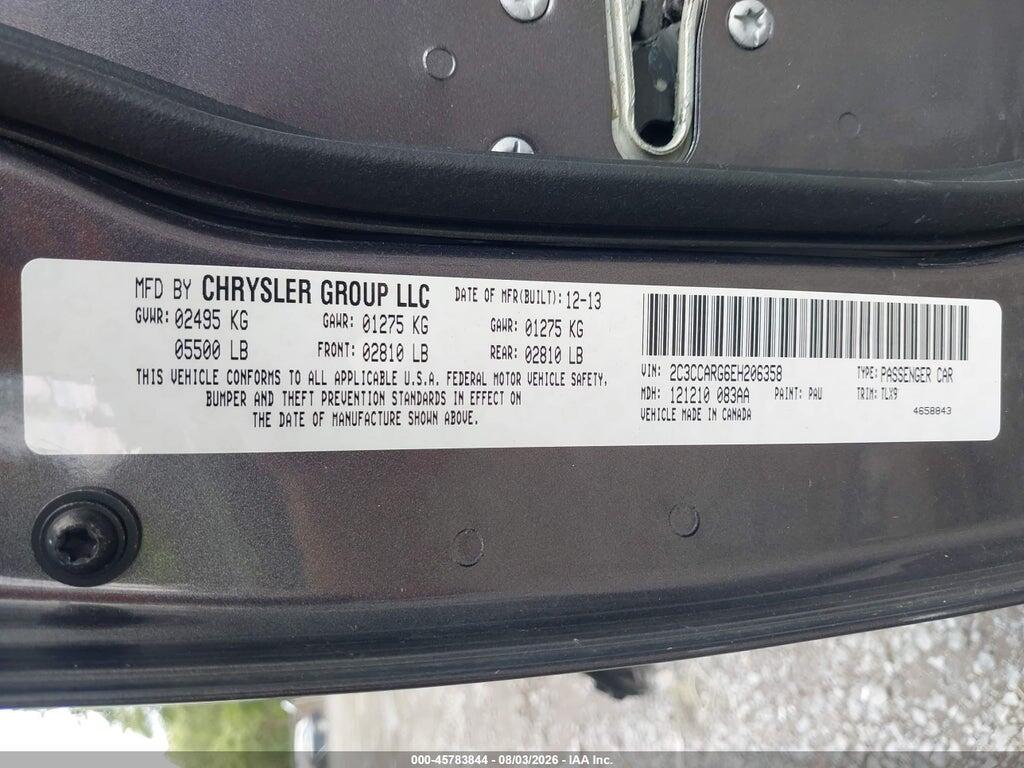 2C3CCARG6EH206358 2014 CHRYSLER 300 photo no. 9