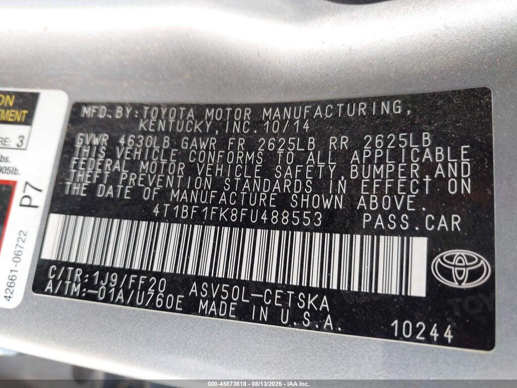 4T1BF1FK8FU488553 2015 TOYOTA CAMRY photo no. 9