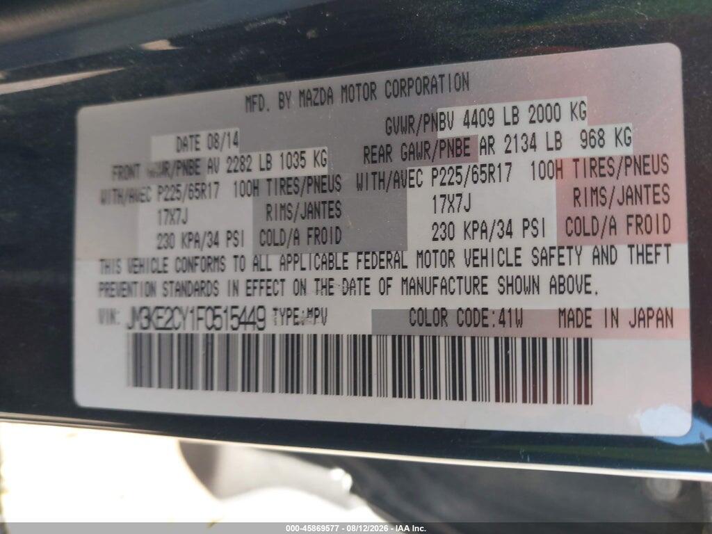 JM3KE2CY1F0515449 2015 MAZDA CX-5 photo no. 9