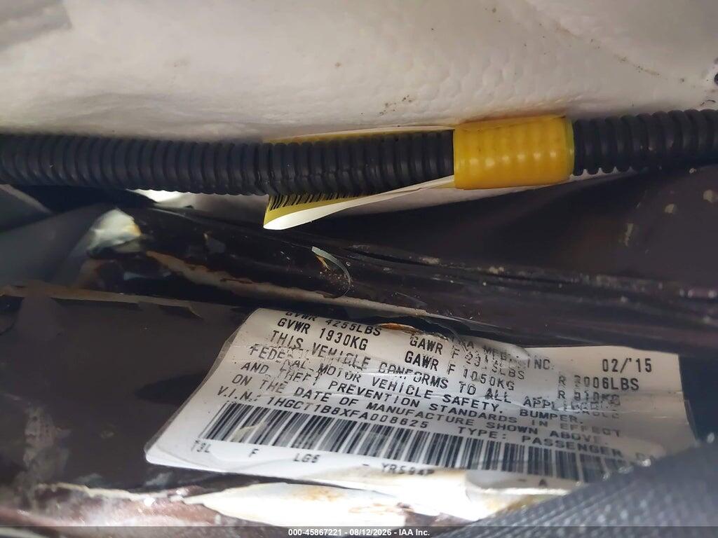 1HGCT1B8XFA008625 2015 HONDA ACCORD photo no. 9
